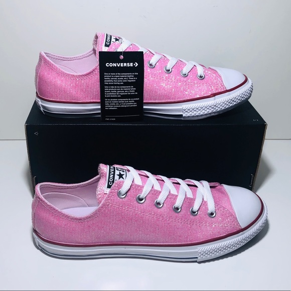 converse sparkle pink